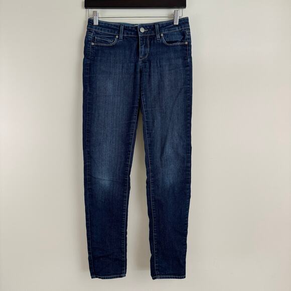 Paige Jeans Women's Size 26 Skyline Skinny Stretch Mid Rise Blue Denim - Picture 1 of 12